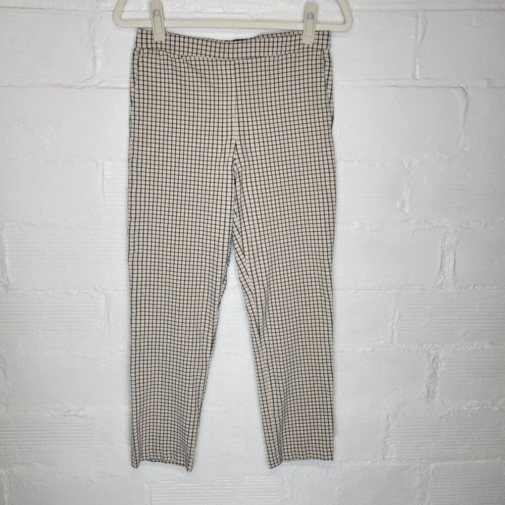 Massimo Fabbro Women's Size 8 Pants Crop Pull On Tan Black